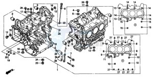 GL1500SE GOLDWING SE drawing CYLINDER BLOCK (2)