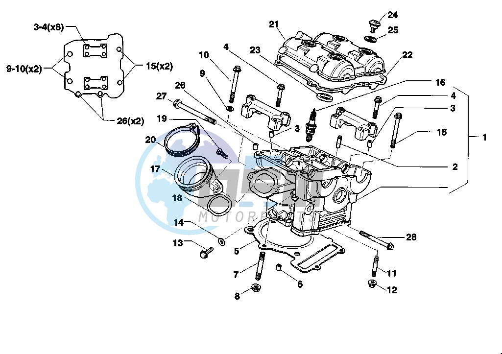 REAR CYLINDER HEAD