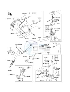 KVF700 D [PRAIRIE 700 4X4 TEAM GREEN SPECIAL EDITION] (D1) D1 drawing HANDLEBAR