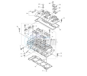 YZF R6 600 drawing CYLINDER HEAD