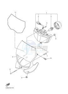 YZF-R6 600 R6 (1HCA 1HCB 1HCC) drawing HEADLIGHT