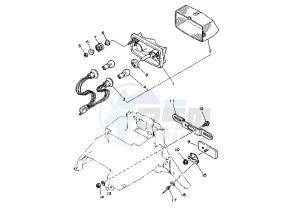 XTZ SUPER TENERE 750 drawing TAILLIGHT