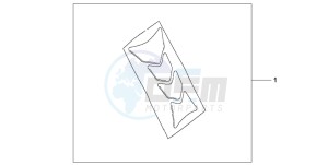 CBF500 drawing TANK PAD HRC LOGO