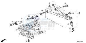 TRX420TM1G TRX500FA Europe Direct - (ED) drawing FRONT ARM