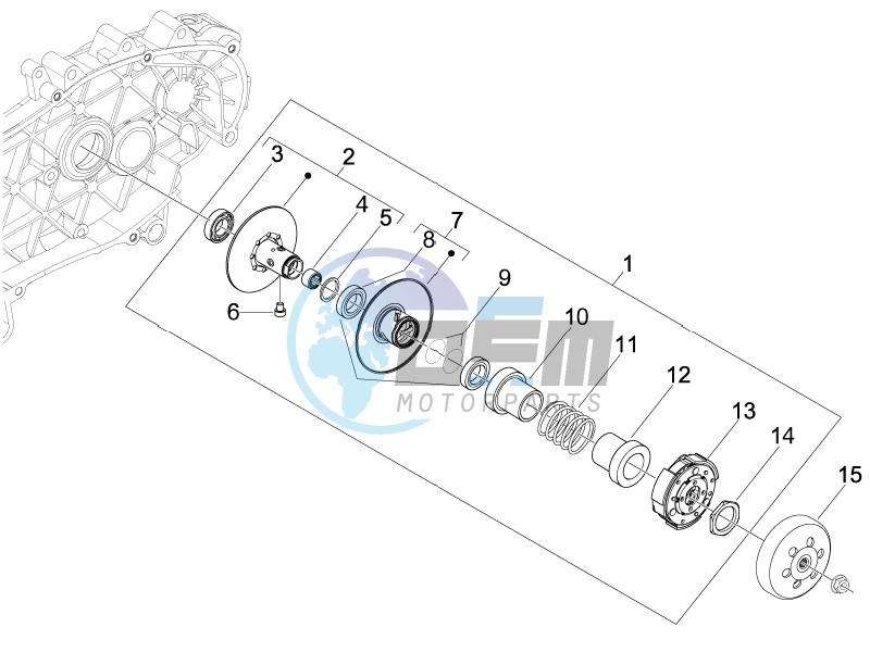 Driven pulley