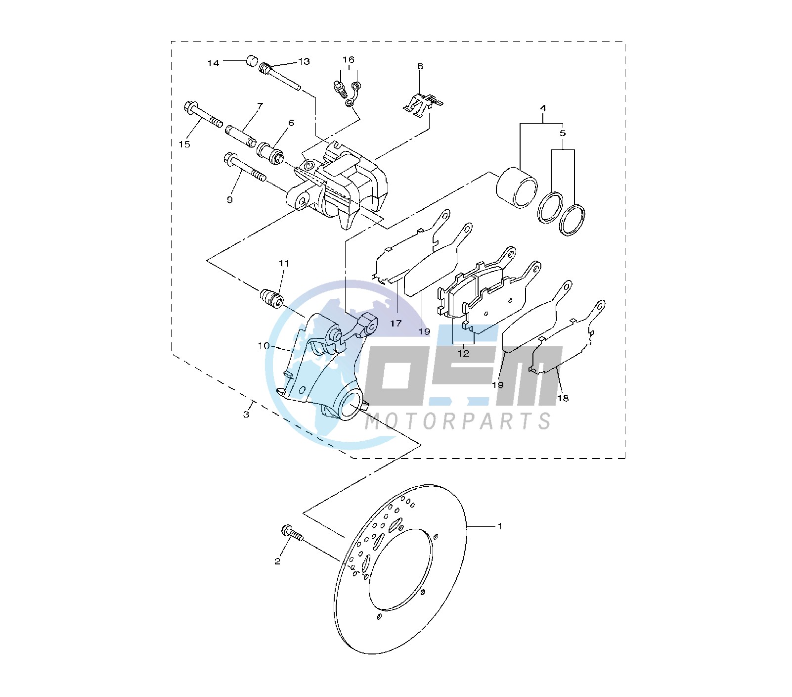 REAR BRAKE CALIPER