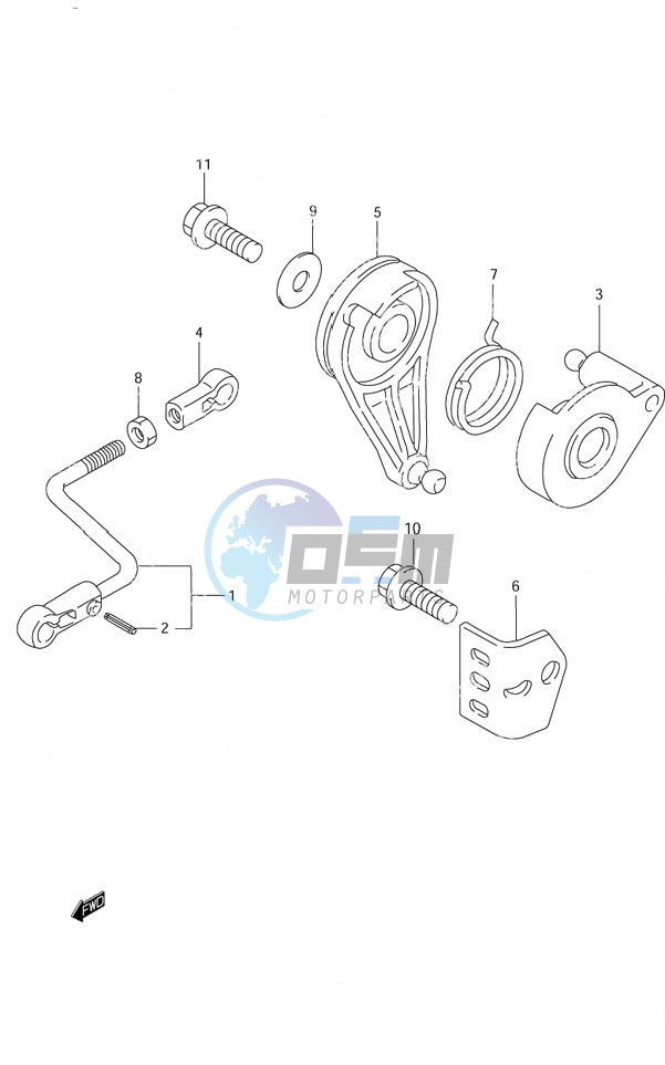 Throtle Control S/N 651001 to 652500