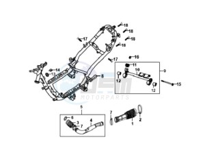 ORBIT 50 25KMH drawing FRAME / ENGINE MOUNT