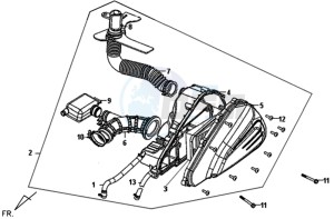 SYMPHONY 125 SR drawing AIRFILTER