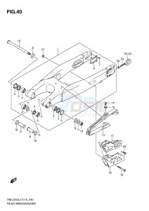 RM-Z250 (E19) drawing REAR SWINGING ARM