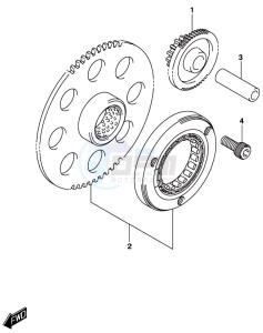 DL250 drawing STARTER CLUTCH