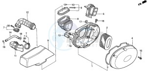 VT750C3 drawing AIR CLEANER