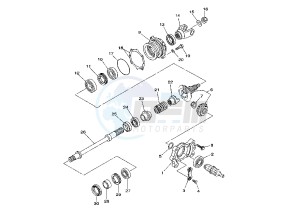 YFM FW KODIAK 400 drawing MIDDLE DRIVE GEAR