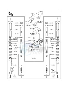 EN 500 C [VULCAN 500 LTD] (C1-C5) [VULCAN 500 LTD] drawing FRONT FORK