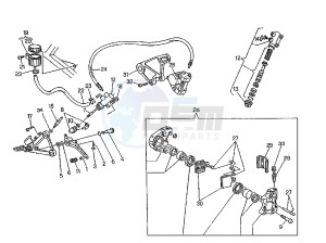 MITO EVOL.125 drawing REAR BRAKE SYSTEM