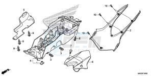 CBR1000RRG CBR1000 - Fireblade Europe Direct - (ED) drawing REAR FENDER (CBR1000RR/ S)