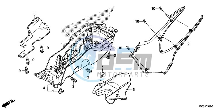 REAR FENDER (CBR1000RR/ S)