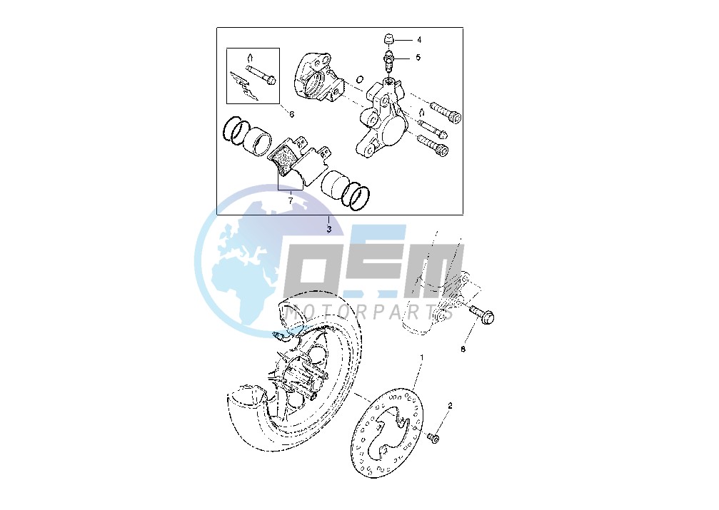 FRONT BRAKE CALIPER