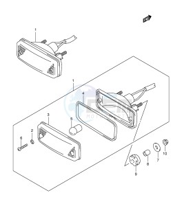 LT-A500F (E24) drawing TAIL LAMP