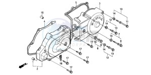 SK50M drawing LEFT SIDE COVER