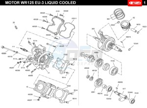 MARATHON-125-PRO-BLACK drawing CYLINDER HEAD - CRANKSHAFT - CYLINDER