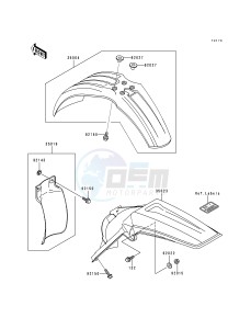 KX 250 K [KX250] (K1) [KX250] drawing FENDERS