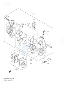 VZR 1800 Z drawing FRONT CALIPER