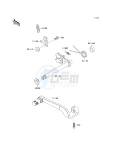 KDX 200 H (H10-H11) drawing GEAR CHANGE MECHANISM