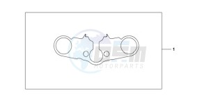 CBR600RR9 Europe Direct - (ED / MME) drawing TOP BRIDGE COVER