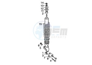 ET4 125-150 drawing Rear Damper