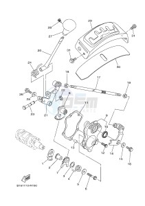 YFM700FWAD YFM70GPAH (2UDE) drawing SHIFT SHAFT