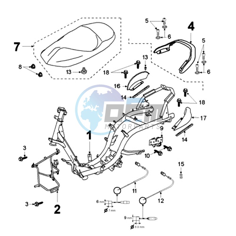 FRAME AND SADDLE