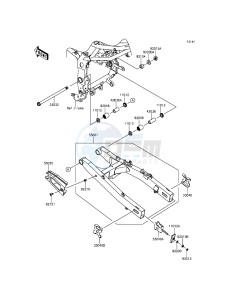 NINJA 250SL BX250AGF XX (EU ME A(FRICA) drawing Swingarm