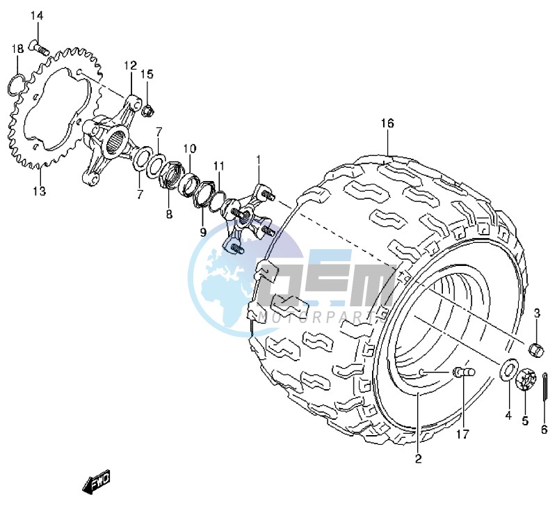 LEFT REAR WHEEL