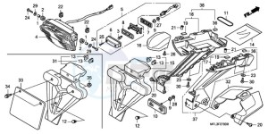 CBR1000RR9 KO / HRC MK drawing TAILLIGHT (CBR1000RR8,9/R A9)