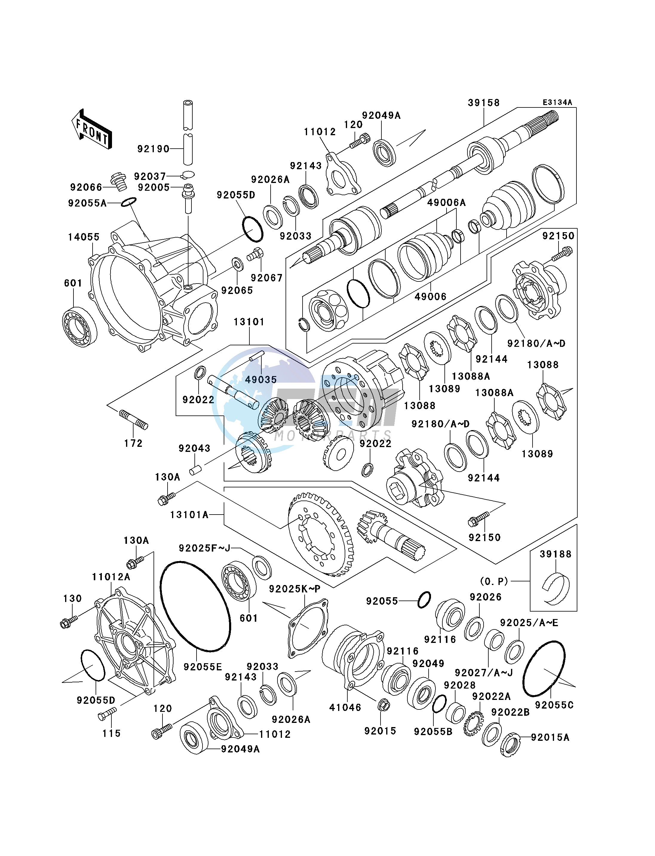 DRIVE SHAFT -- FRONT- -