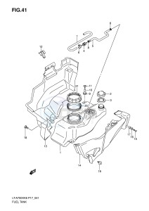 LT-A700X (P17) drawing FUEL TANK