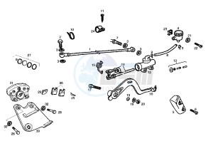 SENDA BLACK EDITION - 50 cc drawing REAR BRAKE SYSTEM