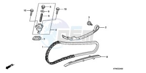 SH300AR9 F / ABS CMF SPC drawing CAM CHAIN