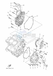 XTZ690-U TENERE 700 (BW32) drawing CRANKCASE COVER 1