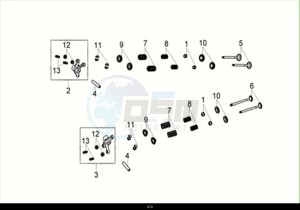 CRUISYM a 300 (LV30W2Z1-EU) (M2) drawing IN-EX. VALVE ROCKER ARM