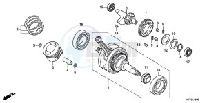 CBR125RTC drawing CRANKSHAFT/PISTON