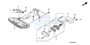 CB1300SA9 Europe Direct - (ED / ABS BCT MME TWO) drawing TAILLIGHT