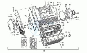 California III 1000 Carburatori Carburatori drawing Crankcase