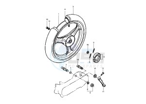 YH WHY 50 drawing REAR WHEEL