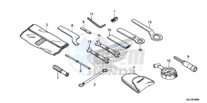 CBR600RAD CBR600RR ABS UK - (E) drawing TOOLS