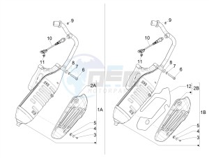 PRIMAVERA 150 4T 3V IGET ABS-NOABS E2-E3-E4 (APAC) drawing Silencer