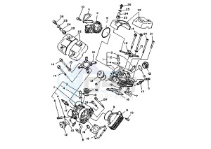 XV VIRAGO 250 drawing CYLINDER HEAD