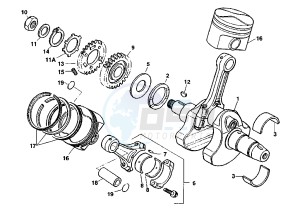 X-TRA RAPTOR 1000 drawing CRANKSHAFT-PISTON