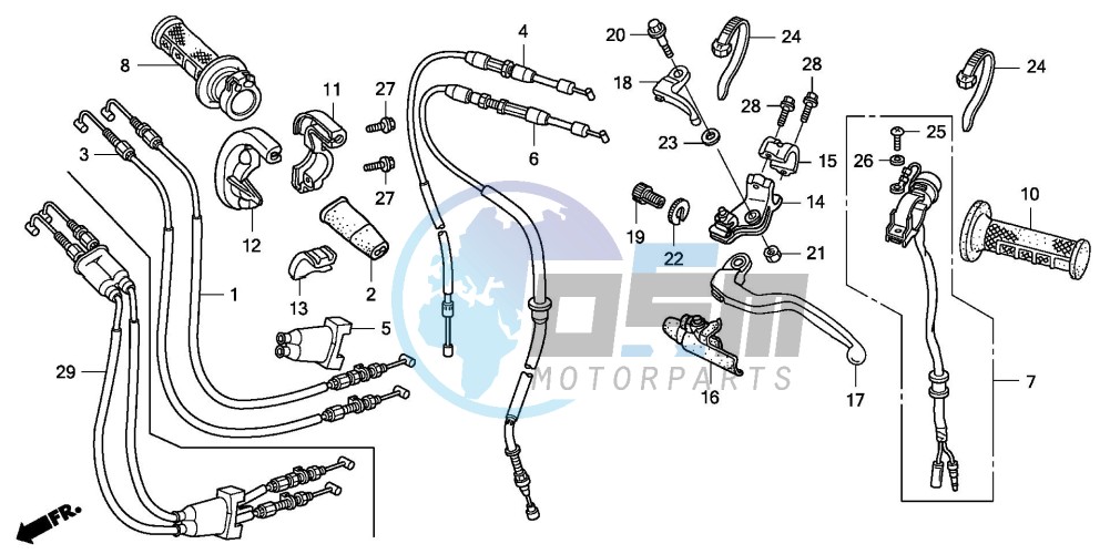 HANDLE LEVER/SWITCH/CABLE